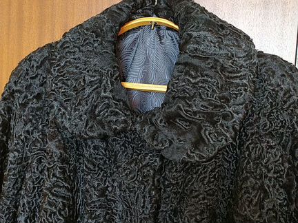 Шуба каракуль новая, единичный экземпляр р. 56