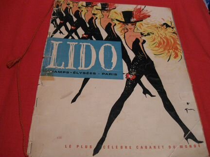 Журнал - программа ресторана lido (Париж,1964 г)