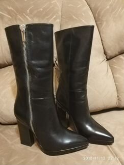 Сапоги кожаные демисезонные новые