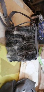 Сумка из натурального меха и кожи