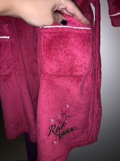 Детский махровый халат для девочки