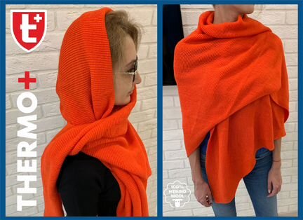 Шаль из 100 шерсти мериносов (Бренд)