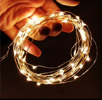 Гирлянда-нить на батарейках, 2 метра