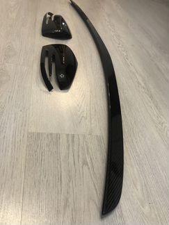 Карбоновый спойлер и зеркала Mercedes w212 amg