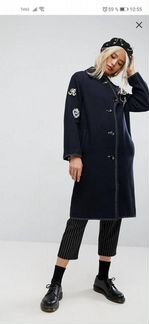 ASOS пальто шерстяное