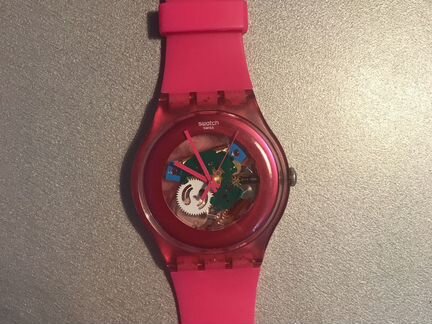 Прозрачные часы swatch