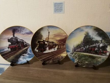 Настенная тарелка Паровозы Seltmann Weiden