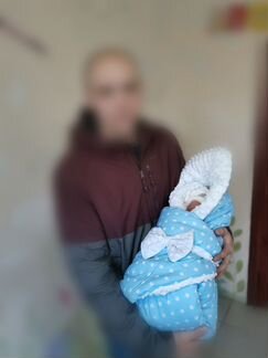 Конверт одеяло на выписку зима