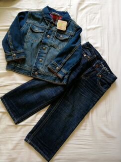 Новые джинсовая куртка и джинсы из США 92-98