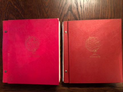 Комплект коллекционных марок (два альбома)