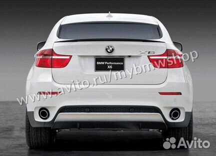 Накладка на бампер задний BMW X6 E71