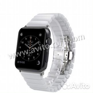 Браслет керамический для Apple Watch 38/40 белый