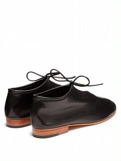 Чёрные кожаные туфли. Martiniano shoes
