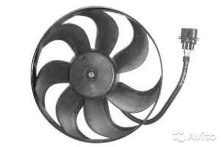 Вентилятор крылчатка Поло VW Polo 5 с мотором