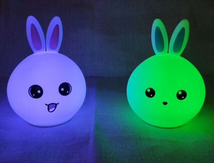 Светильник силиконовый зайчик