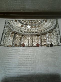Клатч тканевый с пайетками
