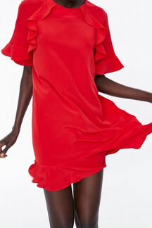 Красное платье Zara. Новое