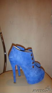 Ботильоны замша Италия