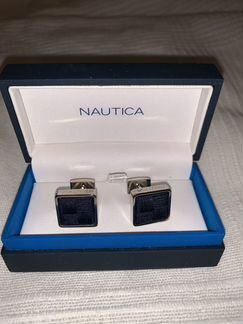 Запонки Nautica темно синие новые