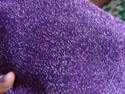 Пышное платье миди принцессы сиреневое блестящее