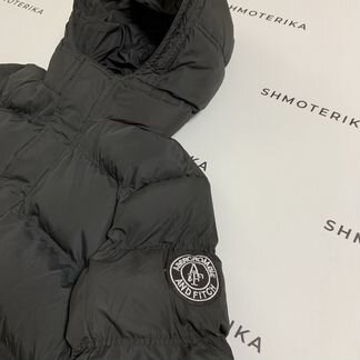 Abercrombie Fitch пуховик чёрный с синим, Новый