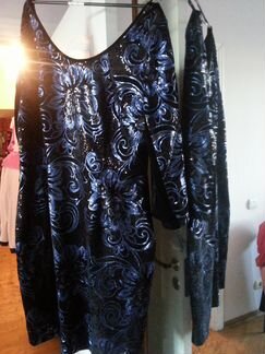 Новое шикарное бархатное платье