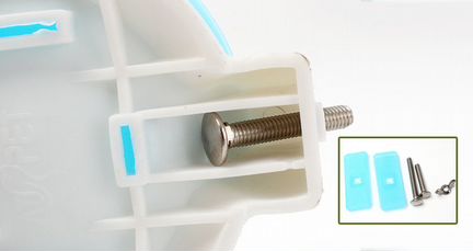 Миска навесная 0,3 л пластик