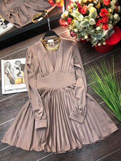 Бомбическое платье плиссе на Новый год 5 цветов