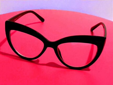 Очки новые форма кошачий глаз V2 прозрачные стекла