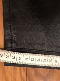 Брюки кожаные трусарди (Trussardi) черные