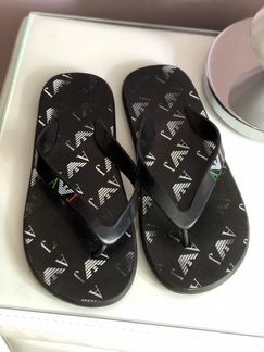 Мужские шлёпанцы вьетнамки EA Armani 42