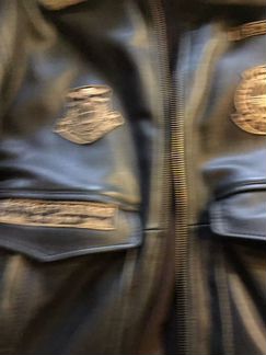 Кожаная куртка пилот