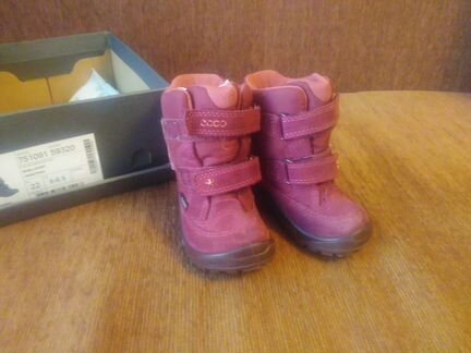 Сапожки для девочки Экко, 22 р