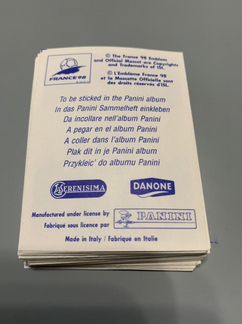 Наклейки Panini World Cup France-1998