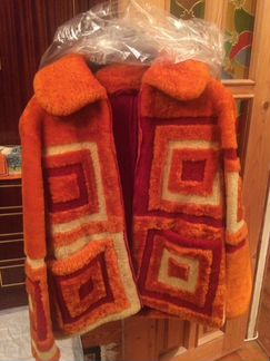 Шуба цветная (полушубок)