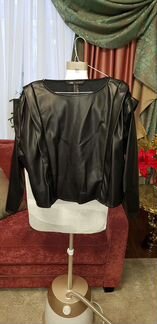 Блузка Zara, искусственная кожа