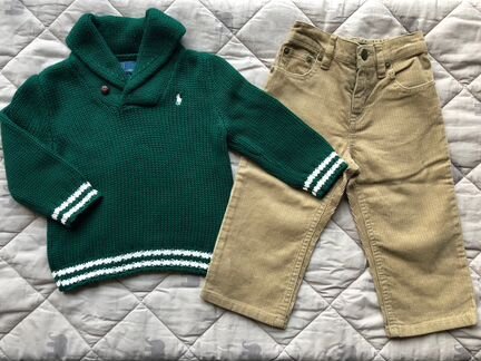 Свитер и брюки оригинал Ralph Lauren 18мес. Б/У