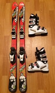Горные лыжи Rossingol 120 cm + ботинки Tecnica 21