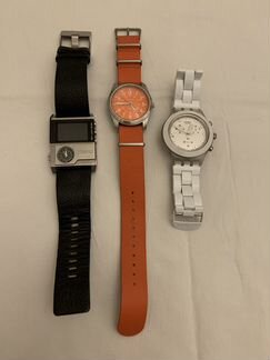Часы наручные 3 пары diesel swatch tokyobey