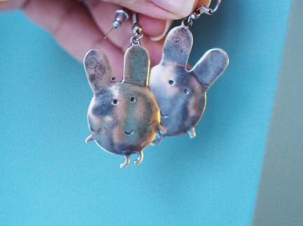 Серьги-зайчики