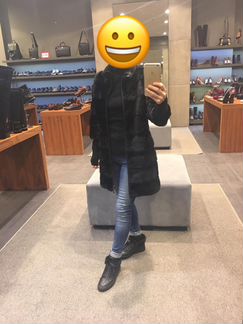 Норковая куртка на молнии