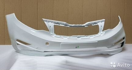 Бампер Киа Рио 3.4 рестайл цвет Белоснежный