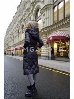 Пуховик новый стеганый женский с поясом