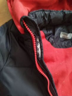 Куртка зимняя пух + полукомбинезон 86 р