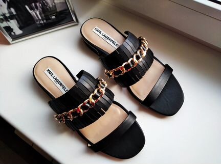 Новые мюли-шлёпки Karl Lagerfeld 37-38(видео)