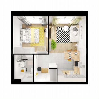 1-к квартира, 40.1 м², 12/13 эт.