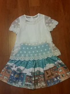 Блузка и юбка на резинке разм.164