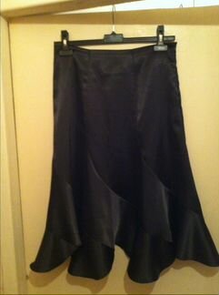 Костюм атласный черный