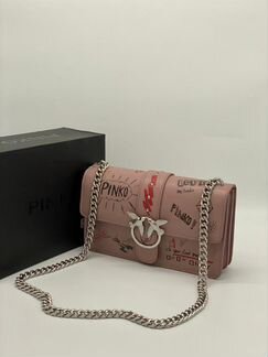 Новая женская сумка клатч Pinko розовая