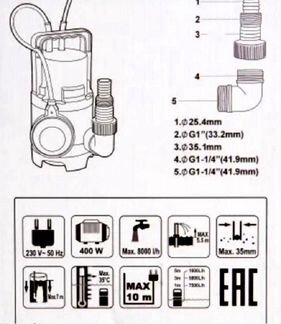 Насос для грязной воды на запчасти